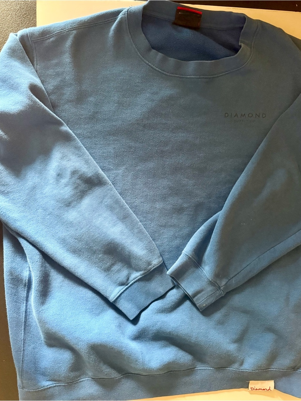 Diamond Supply Co. Heather Gray Sweatshirt with Subtle Logo